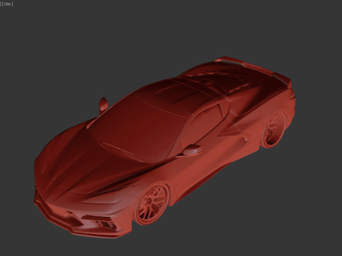 Chevrolet Corvette C8 3D 模型