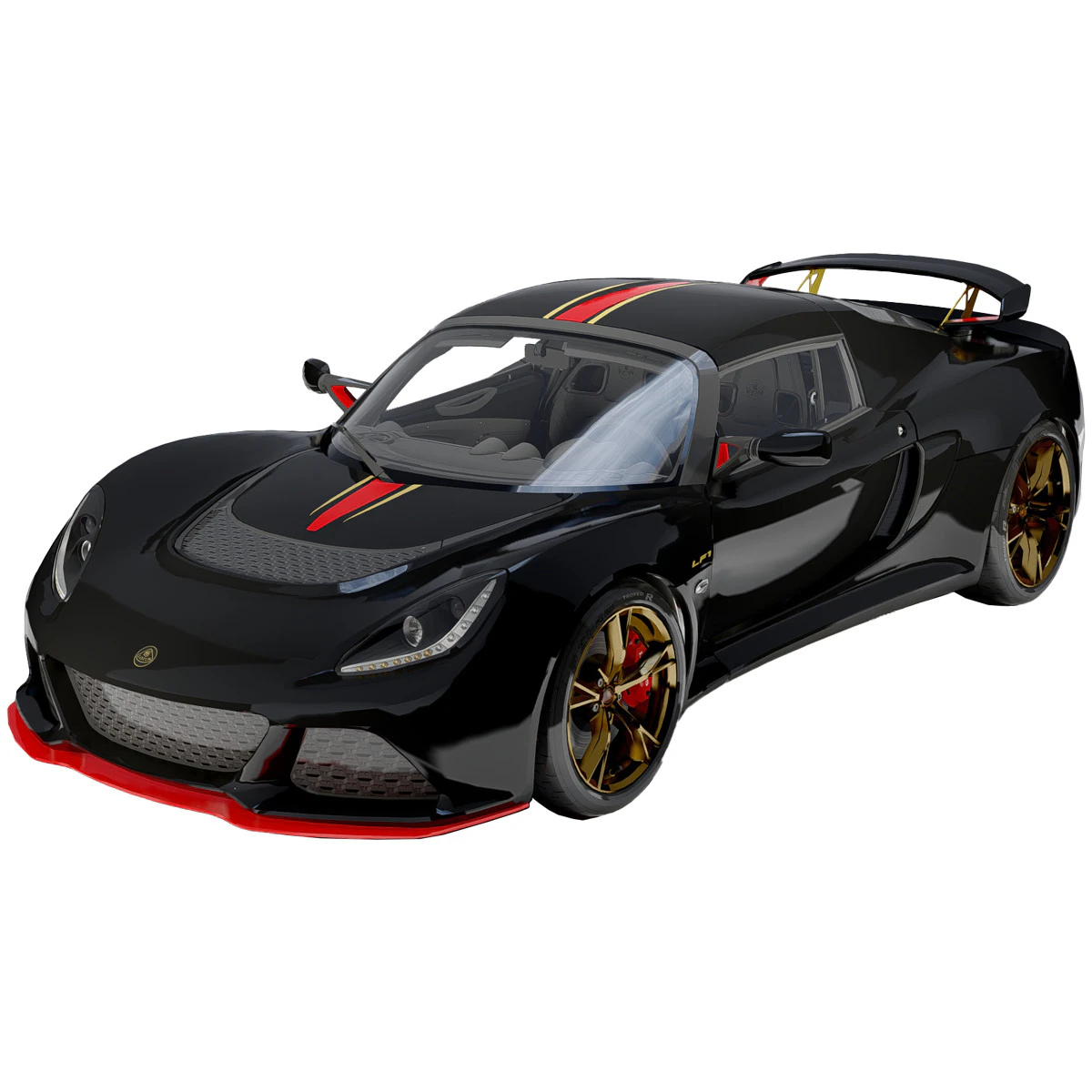 Lotus Exige LF1 3D Model .c4d .max .obj .3ds .fbx .stl .blend 