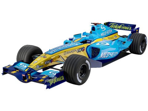 Renault R25 Fernando Alonso Modelo 3D