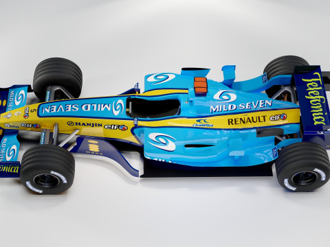 Renault R25 Fernando Alonso Model 3D