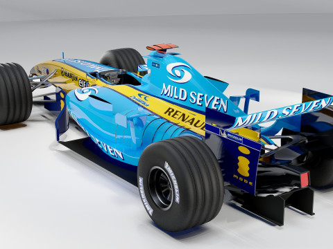 Renault R25 Fernando Alonso 3Dモデル in 競争 3DExport Renault R25 Fernando Alonso 3Dモデル in 競争 3DExport