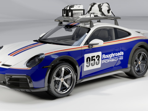 Porsche 911 Dakar 2023 3D-Modell