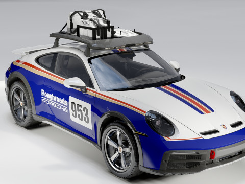Porsche 911 Dakar 2023 3D-Modell