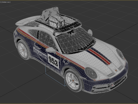 Porsche 911 Dakar 2023 3D-Modell