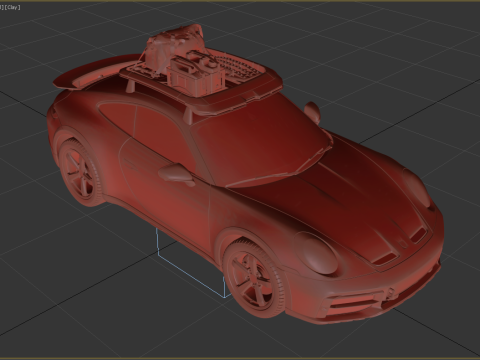 Porsche 911 Dakar 2023 3D-Modell