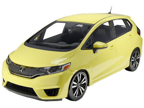 Honda Jazz 2014 3D Model
