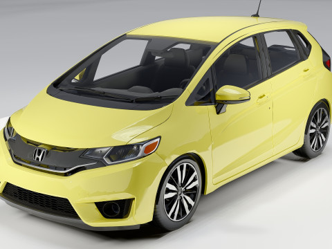 Honda Jazz 2014 Modelo 3D