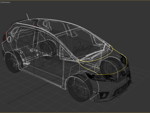 Honda Jazz 2014 Modelo 3D