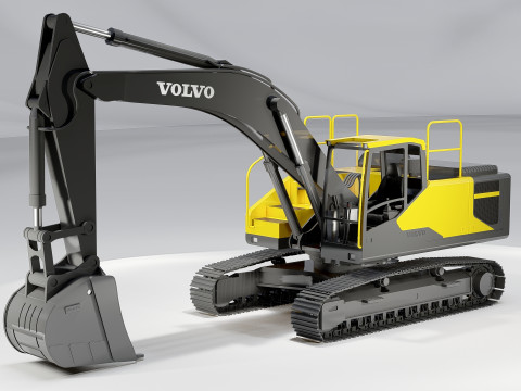 Volvo EC300E Excavator 3D 모델