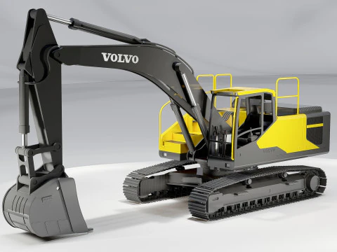 Volvo EC300E Excavator 3D Model