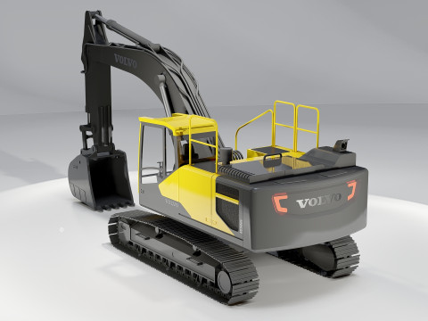 Volvo EC300E Excavator 3D 모델