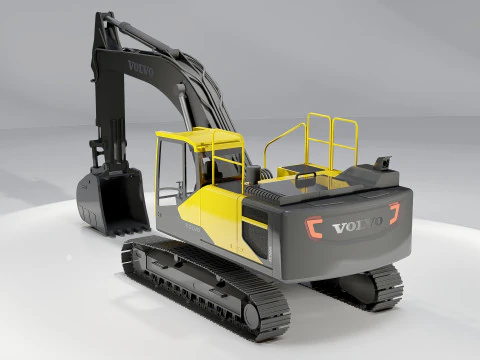 Volvo EC300E Excavator 3D Model