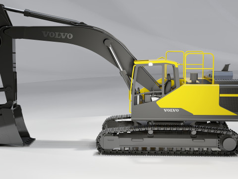 Volvo EC300E Excavator 3D 모델