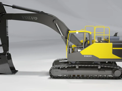 Volvo EC300E Excavator 3D Model