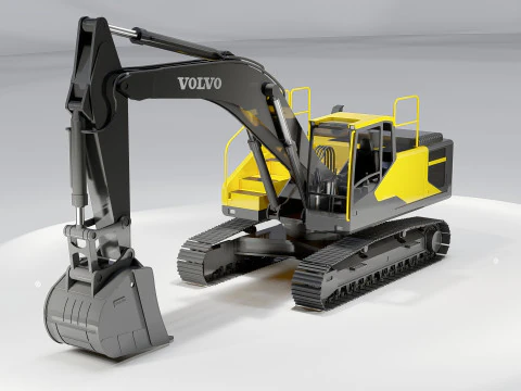 Volvo EC300E Excavator 3D Model