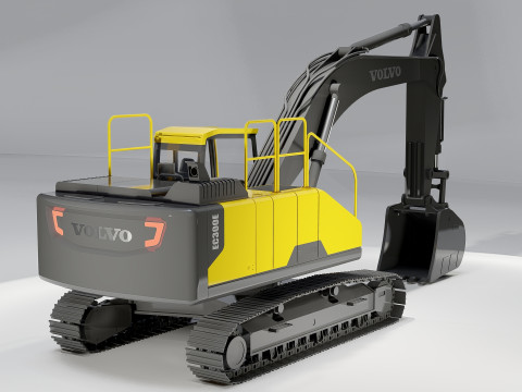 Volvo EC300E Excavator 3D 모델