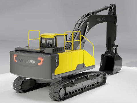 Volvo EC300E Excavator 3D Model