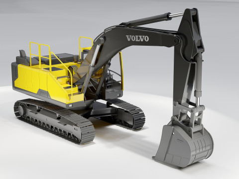 Volvo EC300E Excavator 3D 모델