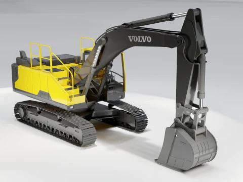 Volvo EC300E Excavator 3D Model