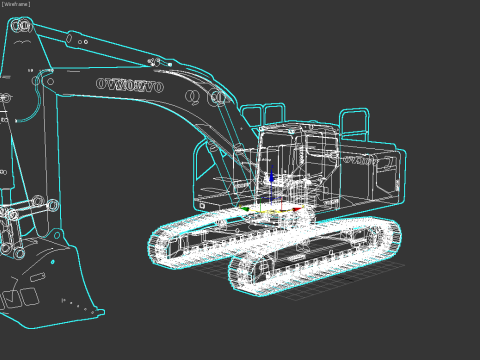 Volvo EC300E Excavator 3D 모델