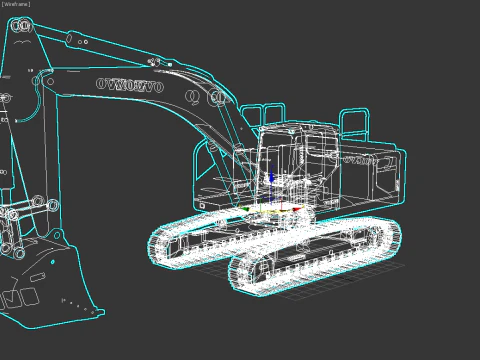 Volvo EC300E Excavator 3D Model