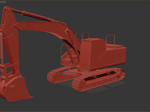 Volvo EC300E Excavator 3D Model