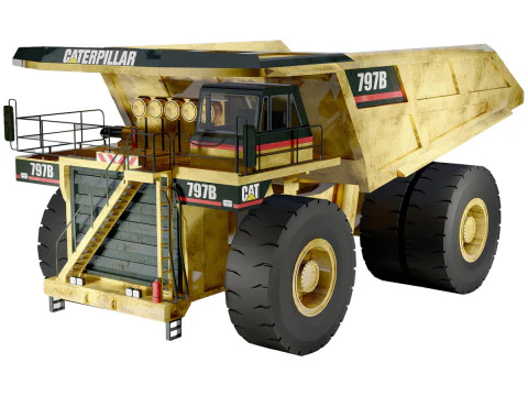 Caminh&atilde;o de transporte CAT 797B Modelo 3D