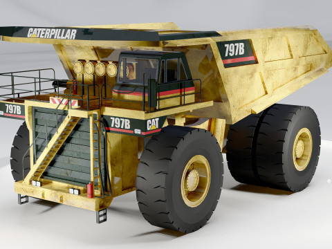CAT Haul Truck 797B 3D Model