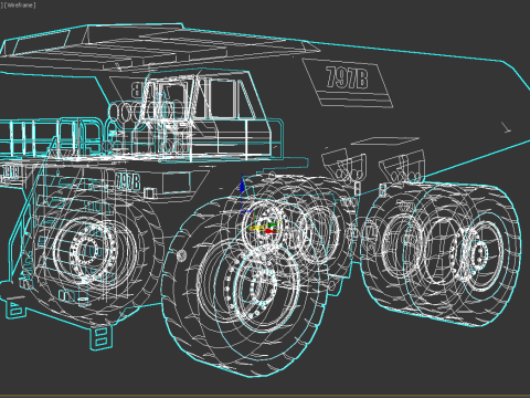 CAT Haul Truck 797B 3D Model