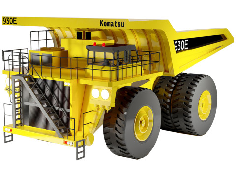 Komatsu 930E Mining Dump Truck Modelo 3D