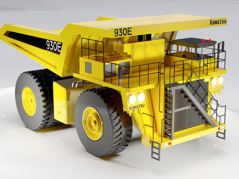 Komatsu 930E Mining Dump Truck Modello 3D
