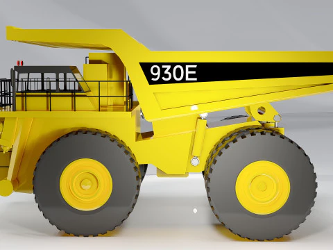 Komatsu 930E Mining Dump Truck 3D Model