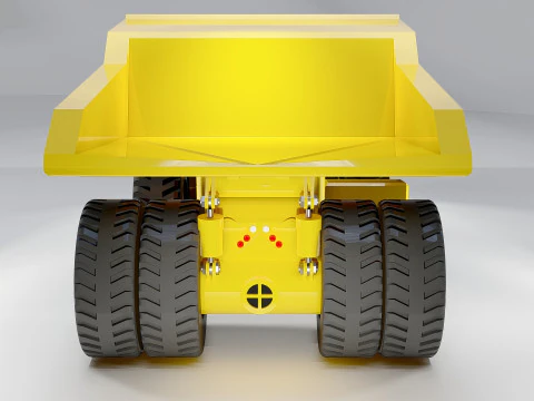Komatsu 930E Mining Dump Truck 3D Model