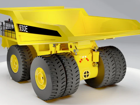 Komatsu 930E Mining Dump Truck 3D Model