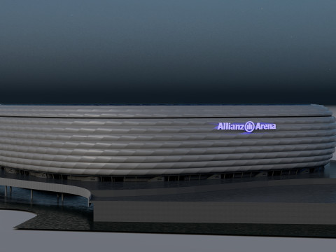 Allianz Arena Stadium 3D Модель