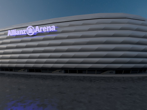 Allianz Arena Stadium 3D Модель