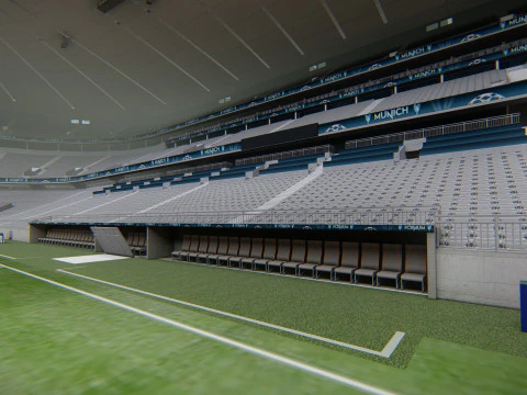 Allianz Arena Stadium 3D Model