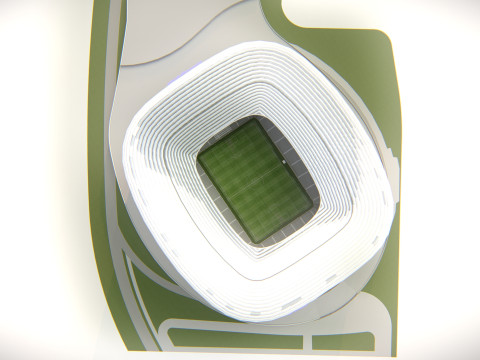 Allianz Arena Stadium 3D Модель