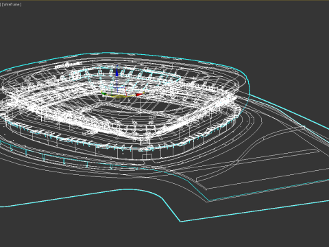Allianz Arena Stadium 3D Модель