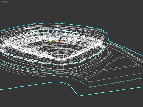 Allianz Arena Stadium 3D Model