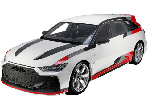 Audi RS6 Avant GT 2024 3D Model