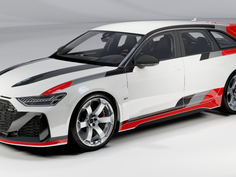Audi RS6 Avant GT 2024 3D 모델