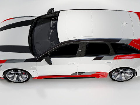 Audi RS6 Avant GT 2024 3D 모델