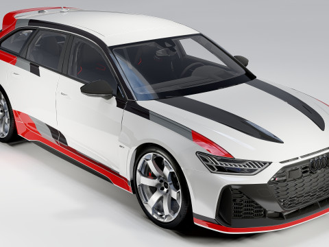 Audi RS6 Avant GT 2024 3D 모델