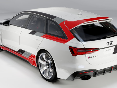 Audi RS6 Avant GT 2024 3D 모델
