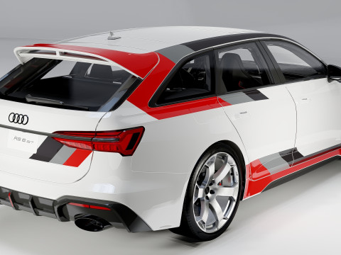 Audi RS6 Avant GT 2024 3D 모델