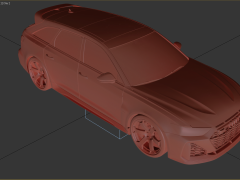 Audi RS6 Avant GT 2024 3D 모델