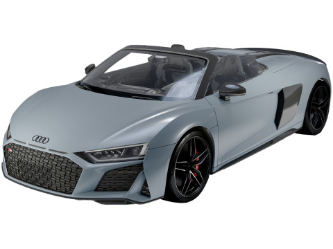 Audi R8 Spyder 2020 3D Model