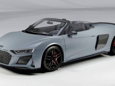 Audi R8 Spyder 2020 3D Model