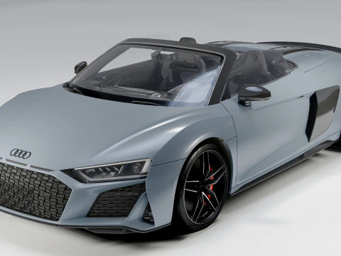 Audi R8 Spyder 2020 3D Model